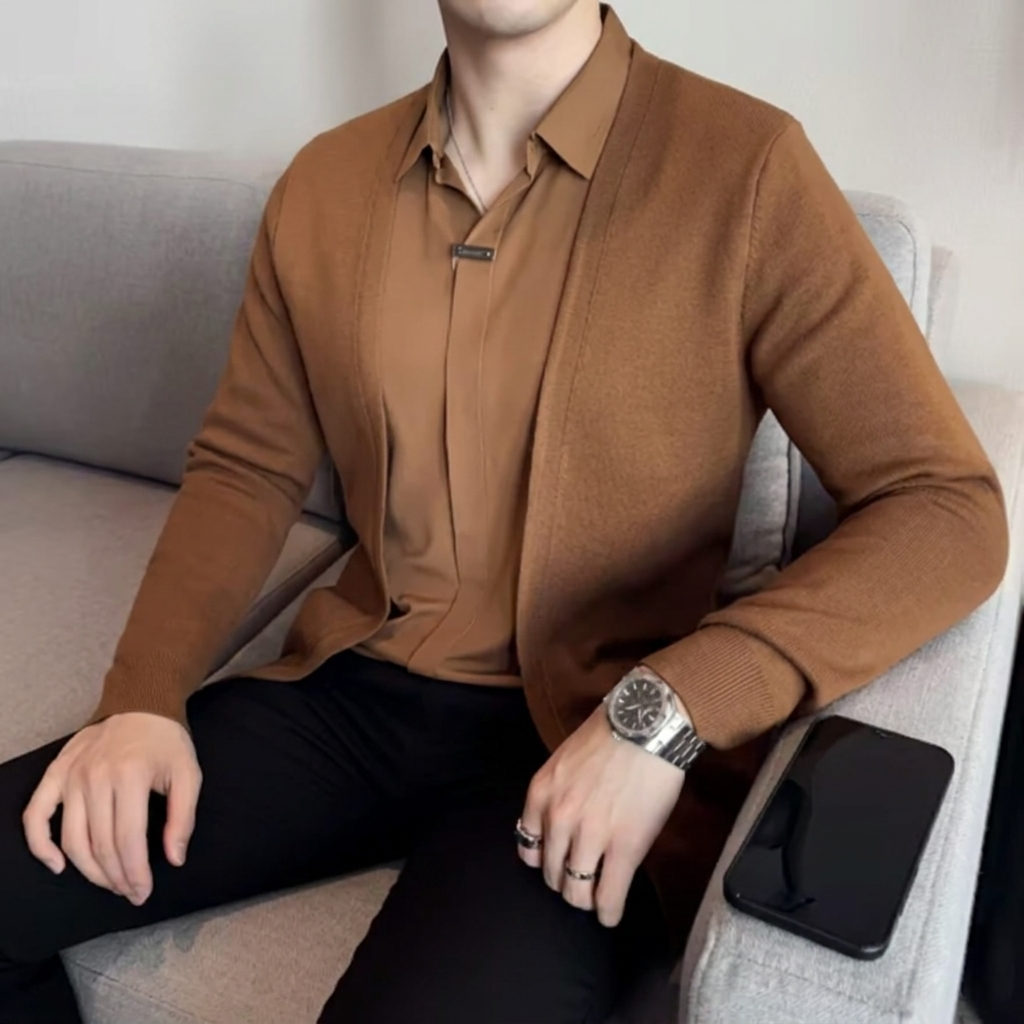 Merriton Layered-Collar Knit Jumper