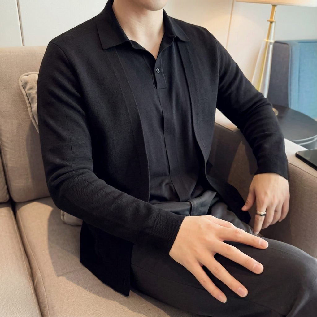 Merriton Layered-Collar Knit Jumper