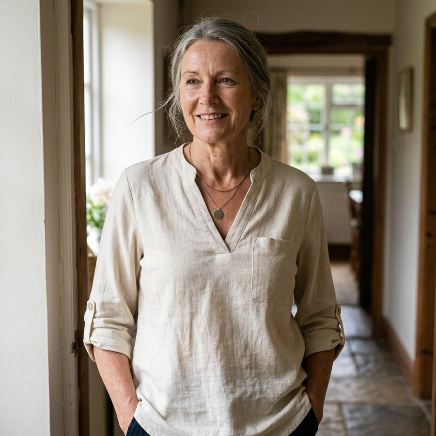 Oliveford Linen Henley Shirt