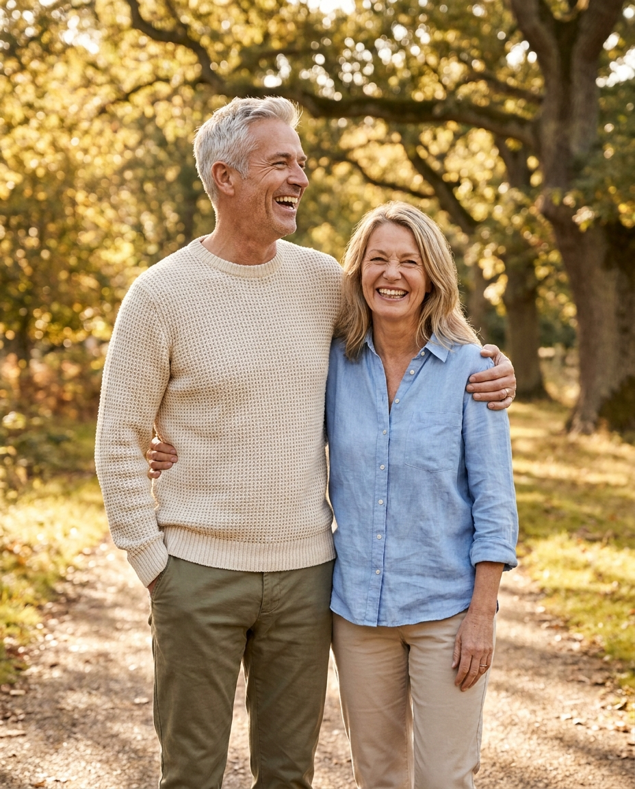 Casey Parker - happy mature couple in comfort clothing